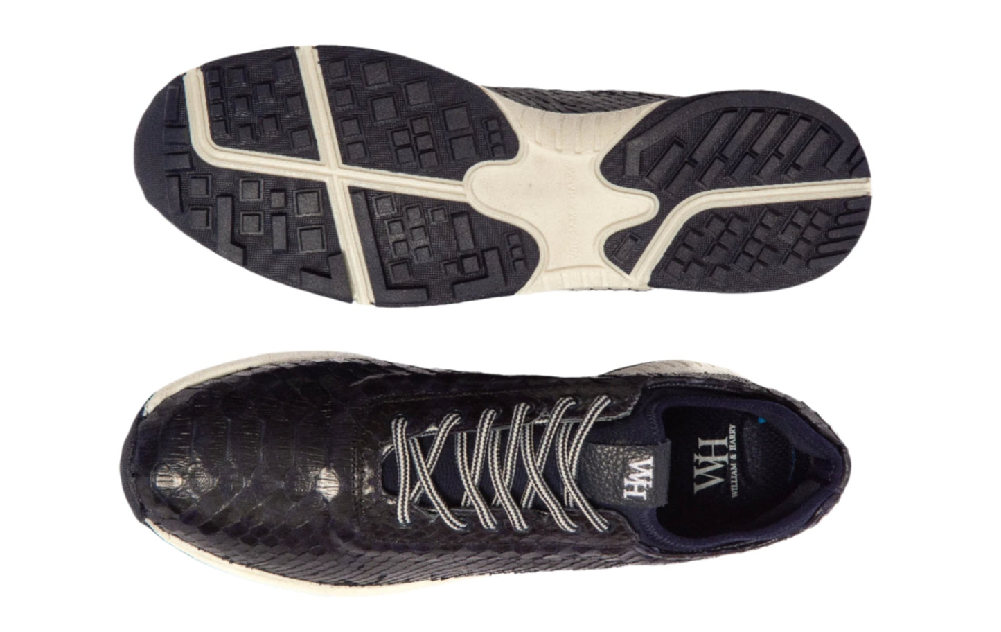 W&H Viper - Python Men's Golf Shoes in Dark Blue