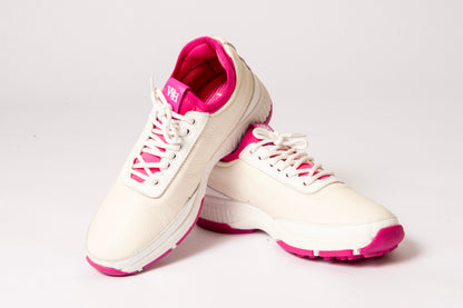 W&H Deerskin Lynx Women's Performance Golf Shoes in Pink