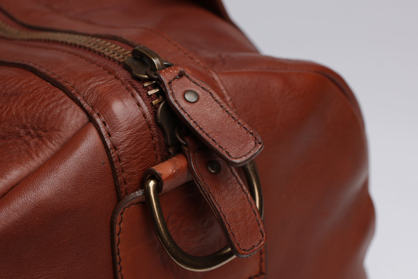 Brown Leather Golf Bag
