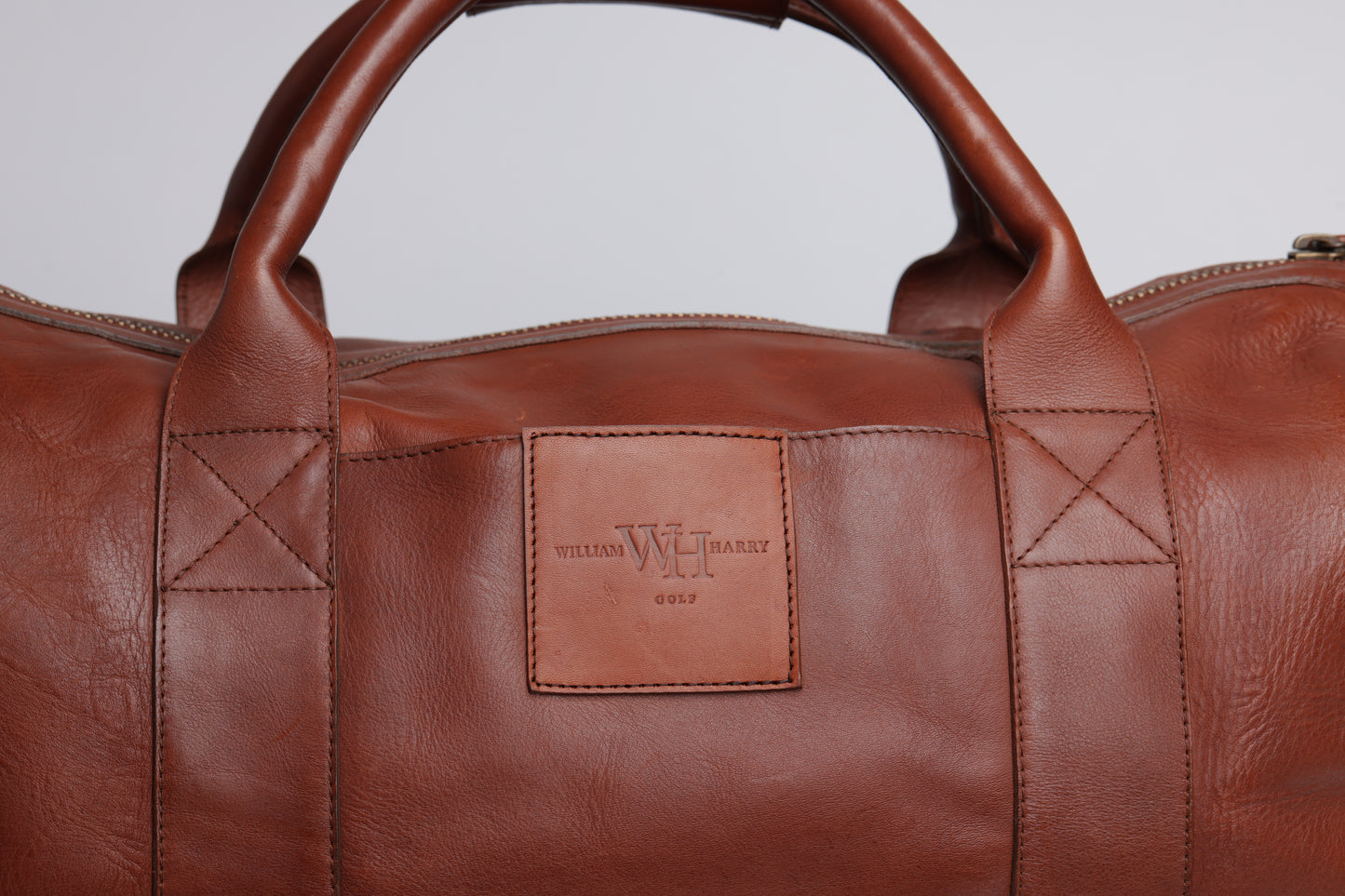 Brown Leather Golf Bag