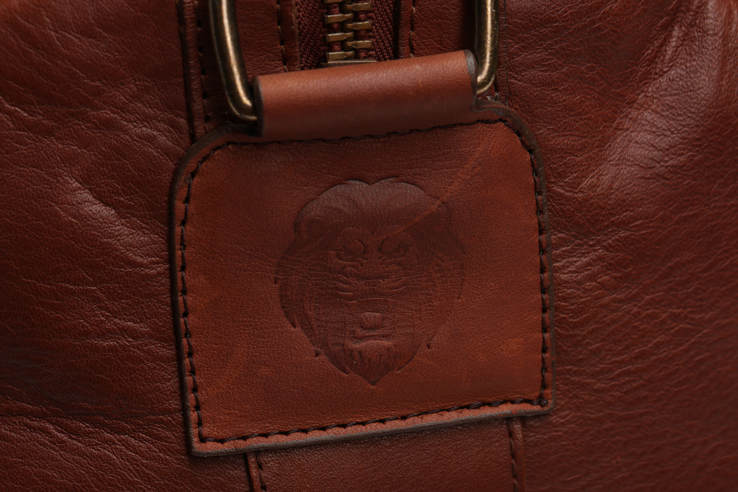 Brown Leather Golf Bag