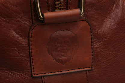 Brown Leather Golf Bag