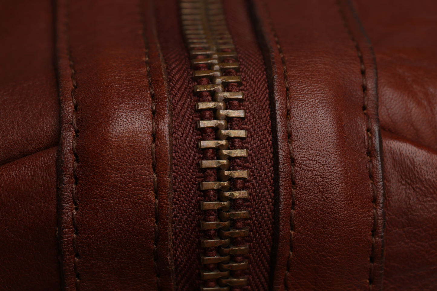 Brown Leather Golf Bag