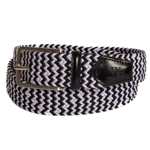 Braided Micro Stripe Stretch Belts - Unisex