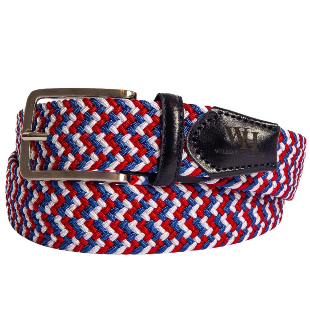 Braided Micro Stripe Stretch Belts - Unisex