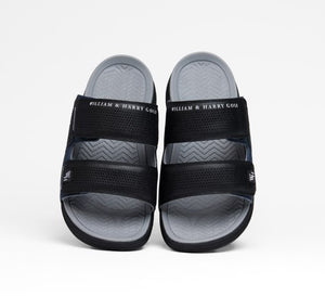 Men's Dual-Strap Recovery Slide Black & Navy