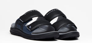 Men's Dual-Strap Recovery Slide Black & Navy