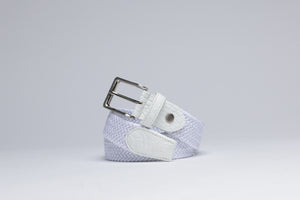 Braided Fabric Stretch Belts with Alligator End Caps - Men