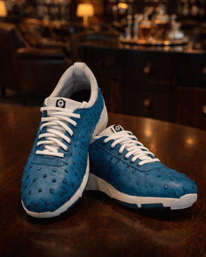 Eagle Ostrich Skin Golf Shoes