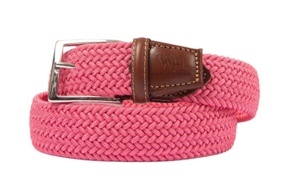 Braided Micro Stripe Stretch Belts - Unisex