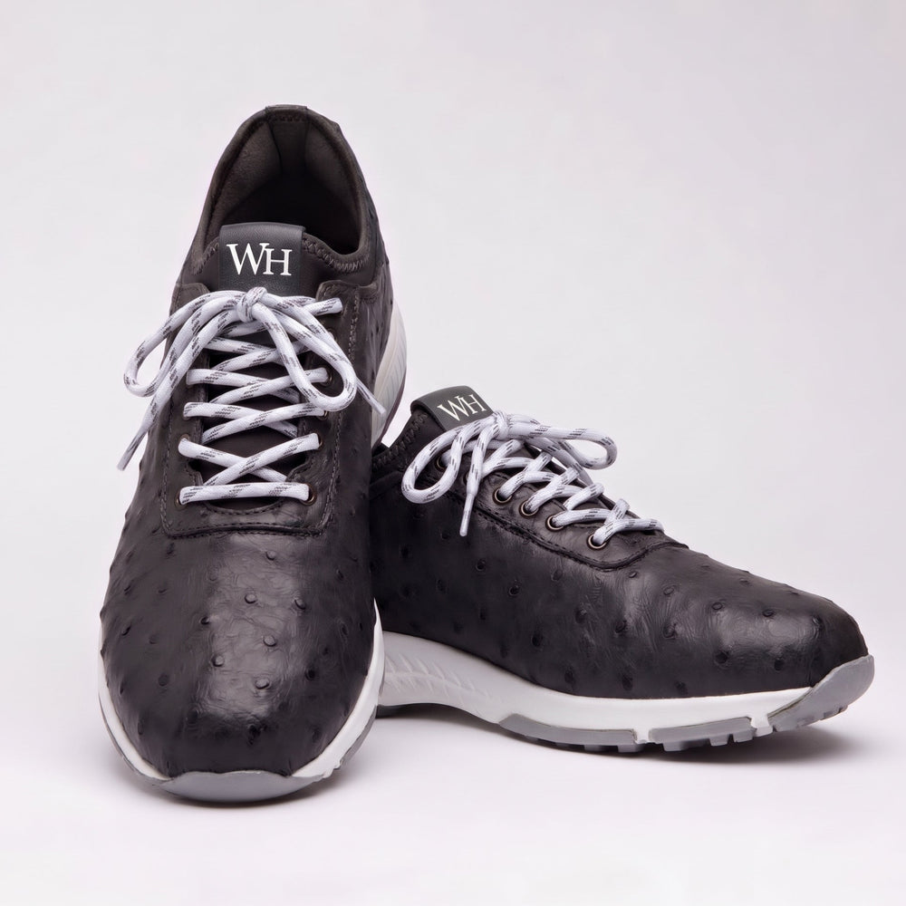 Eagle Ostrich Skin Golf Shoe - Gray