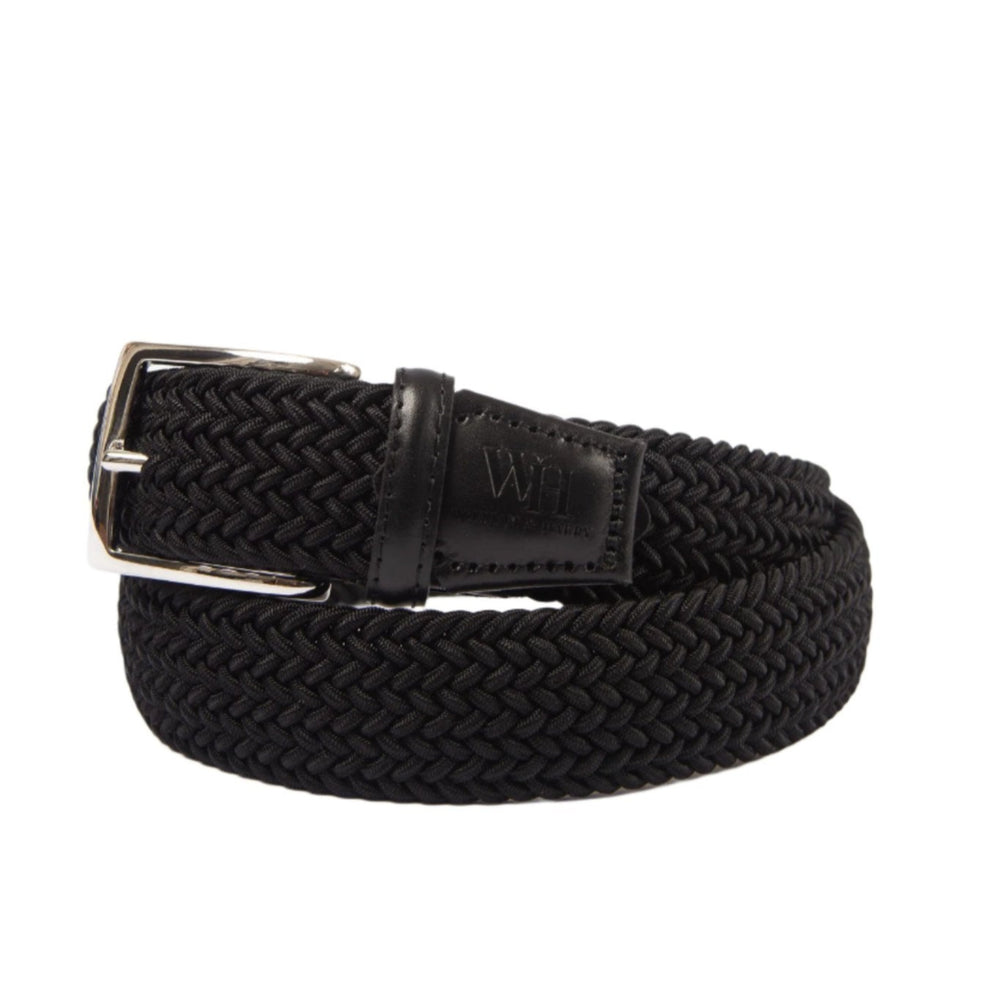 Braided Micro Stripe Stretch Belts - Unisex