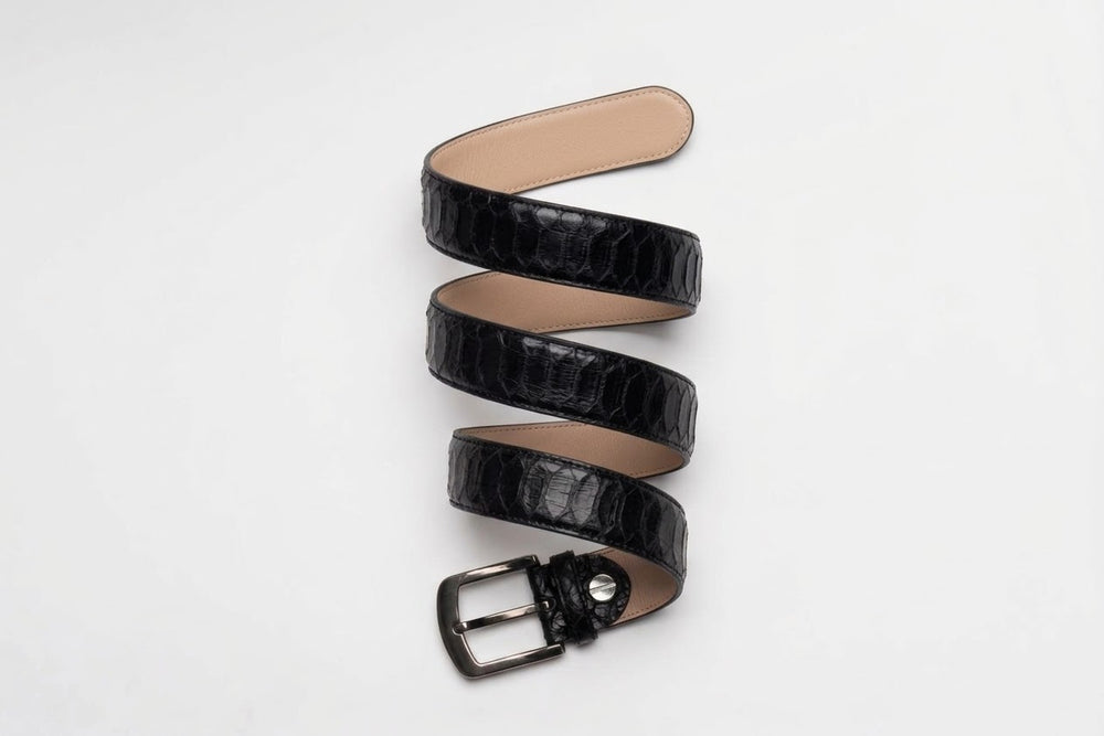 Viper Python Leather Belts - Unisex