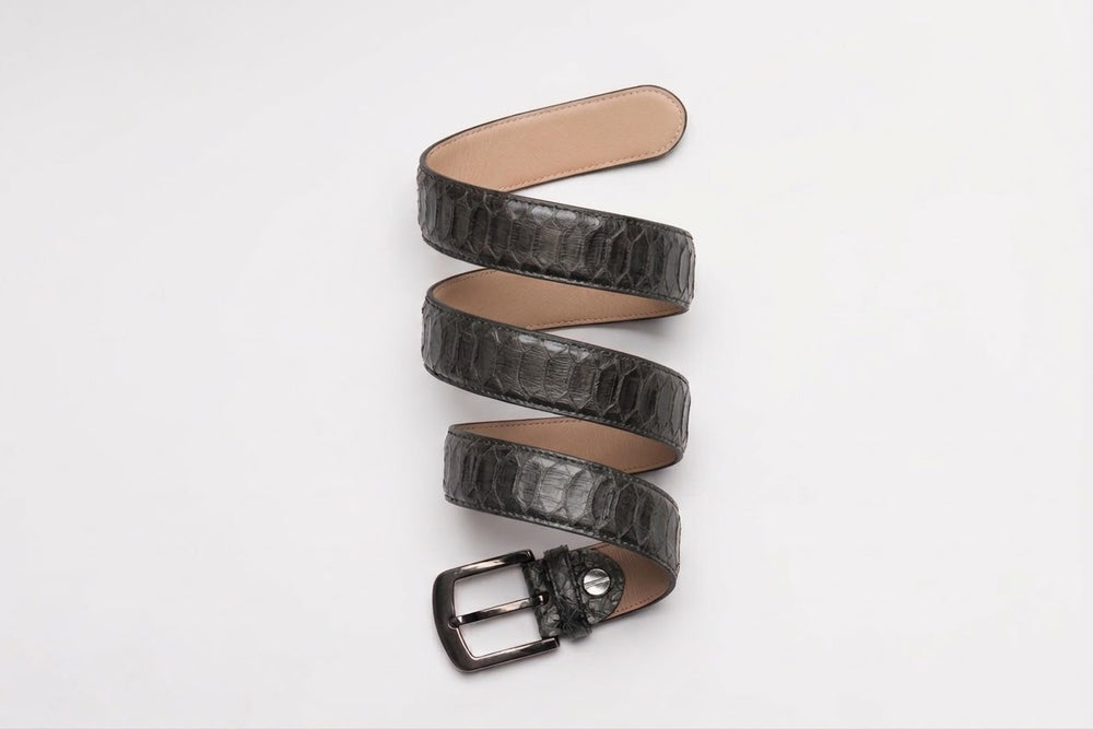 Viper Python Leather Belts - Unisex