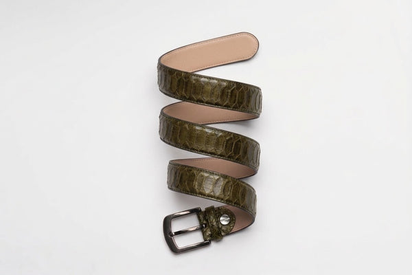 Viper Python Leather Belts - Unisex