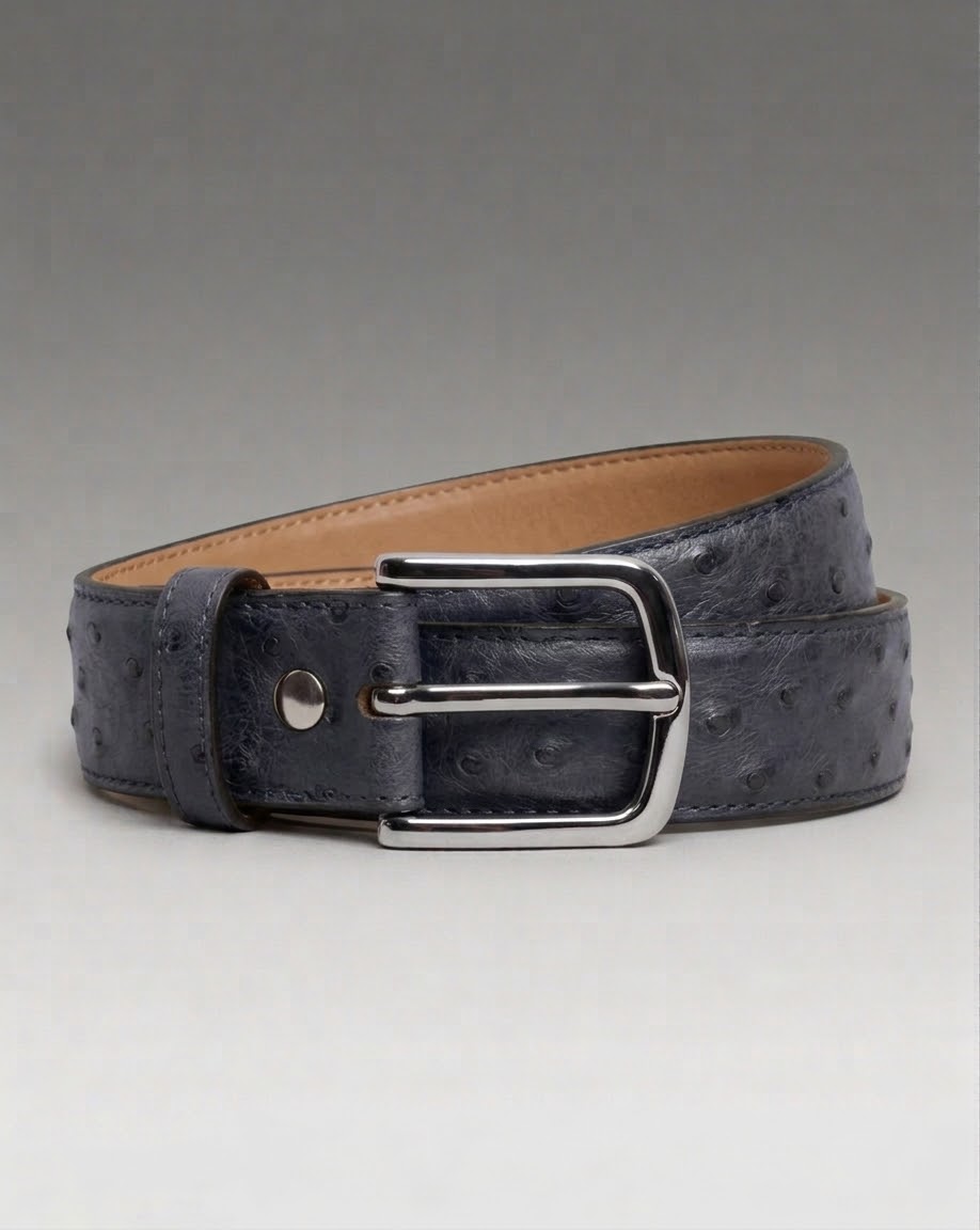 Eagle Ostrich Leather Belts - Unisex