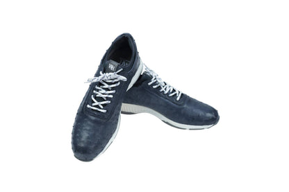 Luxurious Hand-Painted Exotic Ostrich Skin Golf Shoes for Men in Gray Available Soon - Pre-Order Yours Now