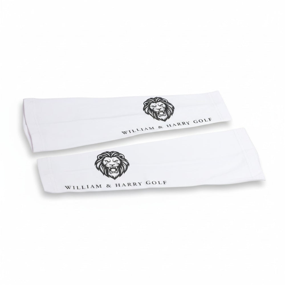 Men’s UV Performance Golf Sleeves – White