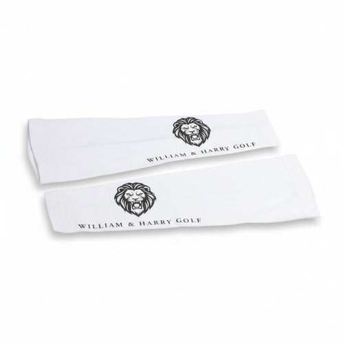 Men’s UV Performance Golf Sleeves – White