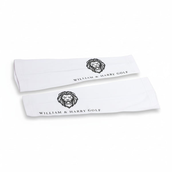 Men’s UV Performance Golf Sleeves – White