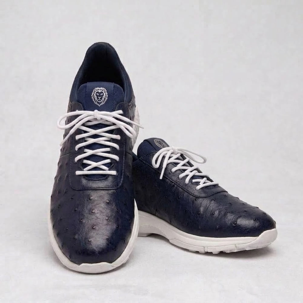Eagle Ostrich Skin Golf Shoe - Navy 2026