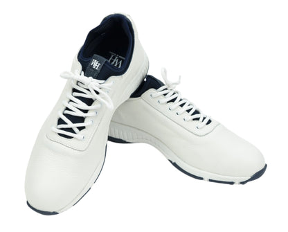 Deerskin Ace Men's Performance Golf Shoes in White - New Release for Fall 2024