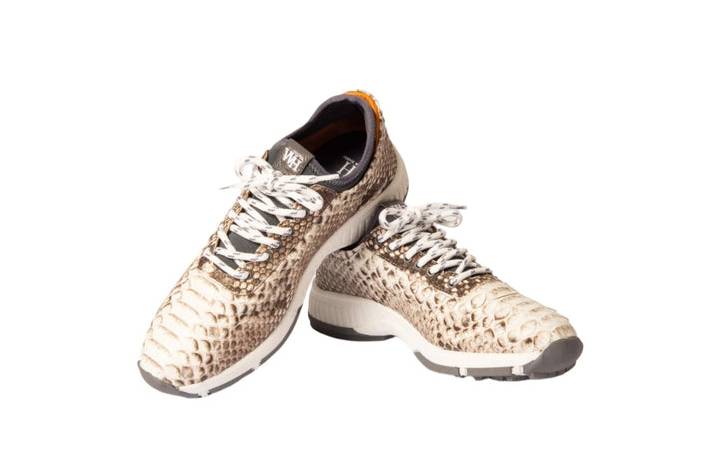 W&H Viper - Python Men's Golf Shoes in Natural
