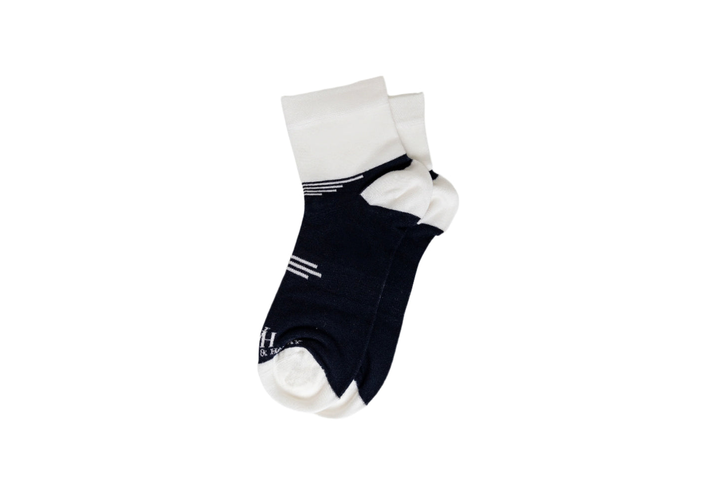 W&H Men's Ankle High Moisture-Wicking Performance Golf Socks