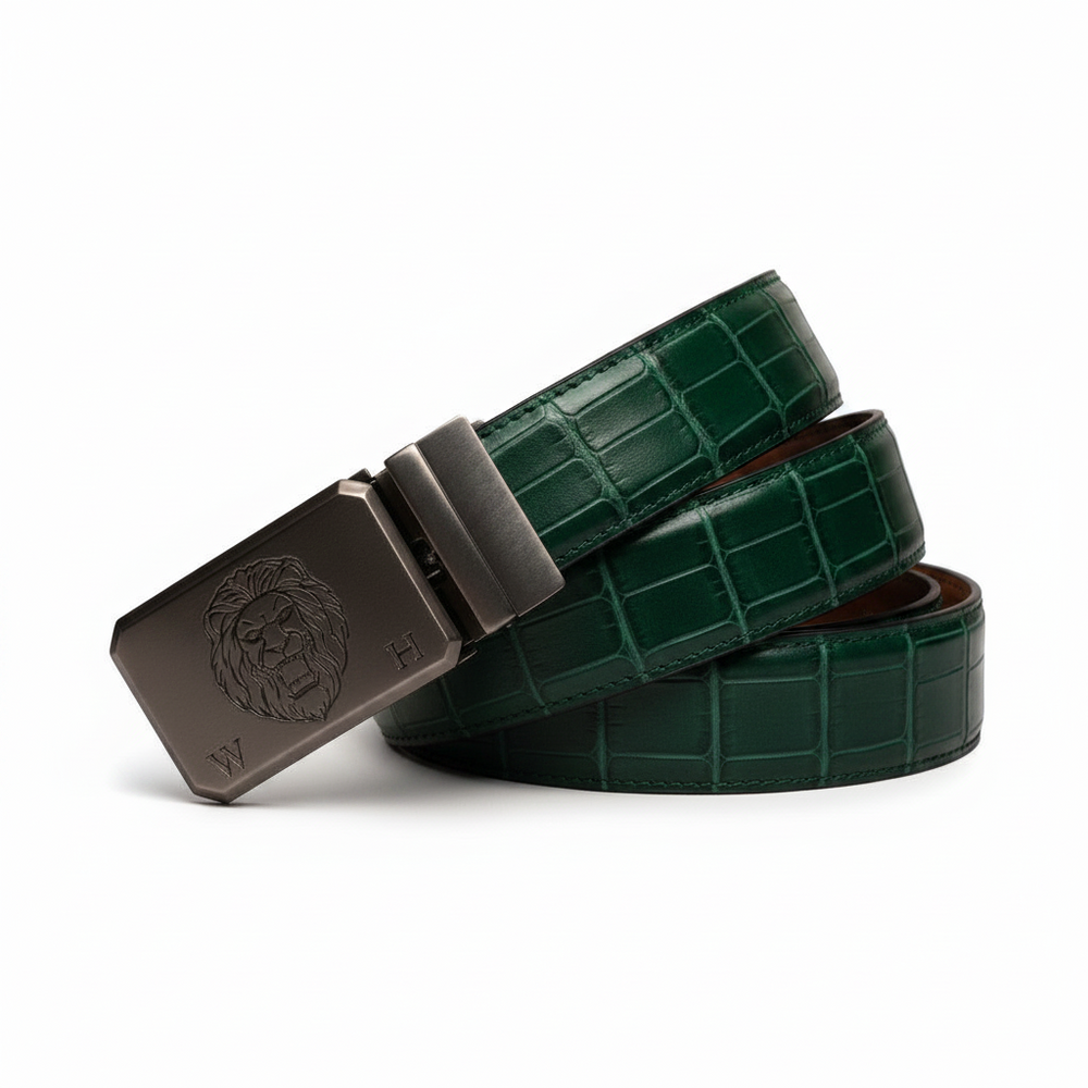 Alligator Exotic Skin Leather Strap