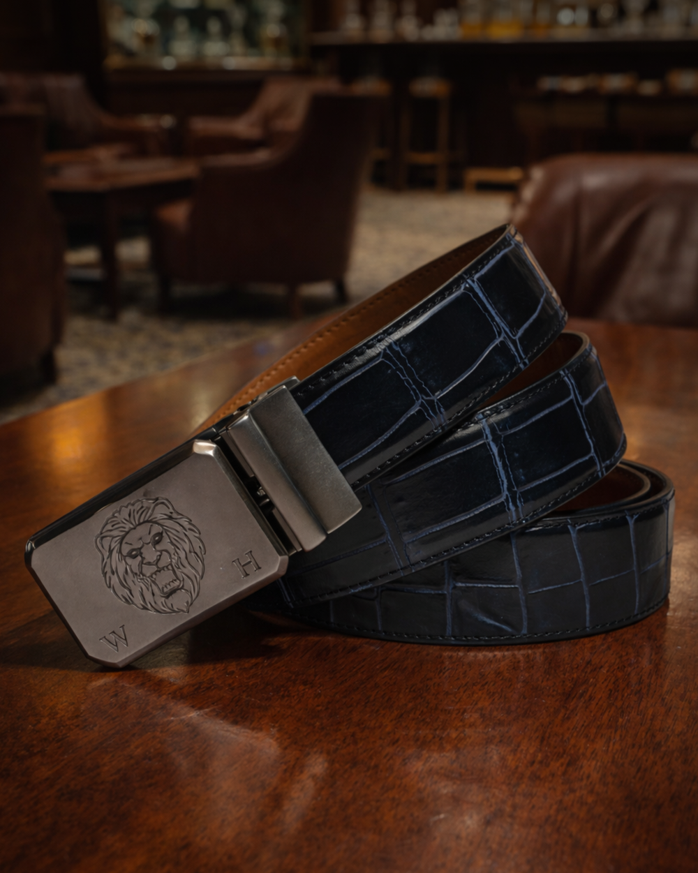 Alligator Exotic Skin Leather Strap