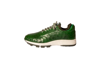 W&H Eagle - Ostrich Skin Golf Shoes for Men in Green