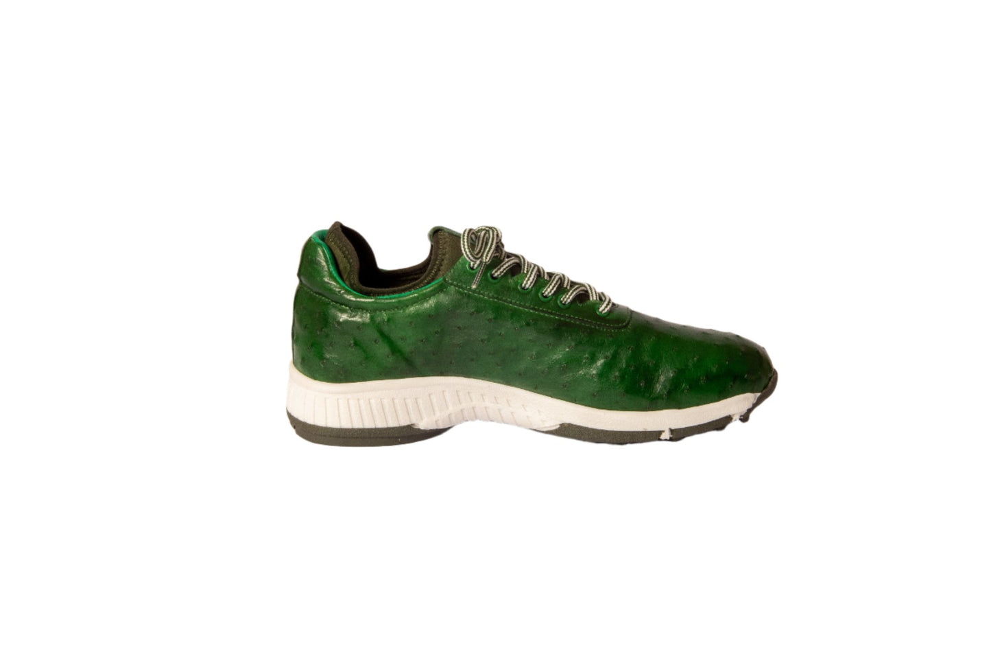 W&H Eagle - Ostrich Skin Golf Shoes for Men in Green