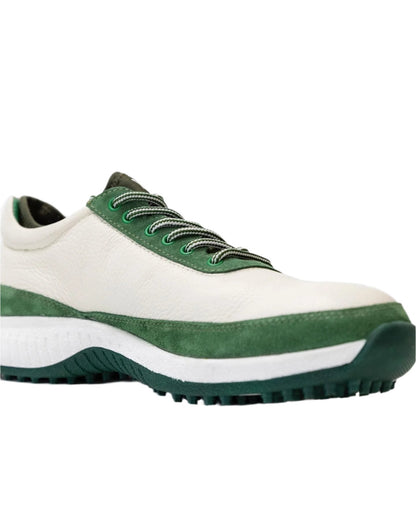 W&H Suede Green/White - Original Design Signature Golf Shoes for Men