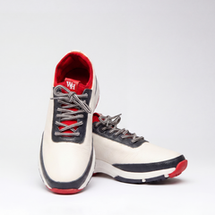 Lynx Deerskin Golf Shoe - Red, White and Blue
