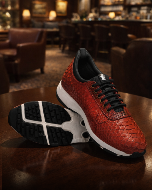 Viper - Python Men's Shoes in Red - Pre-Order (2026)