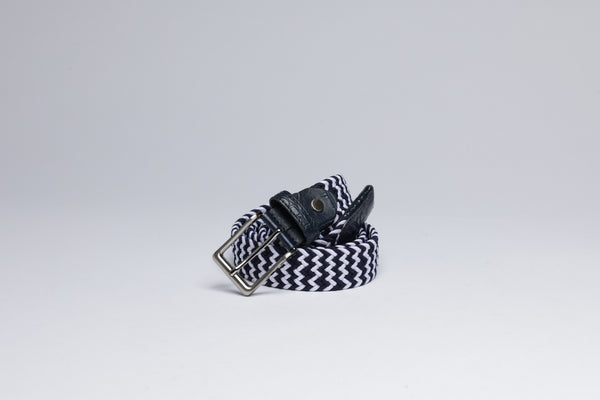 Braided Fabric Stretch Belts with Alligator End Caps - Men